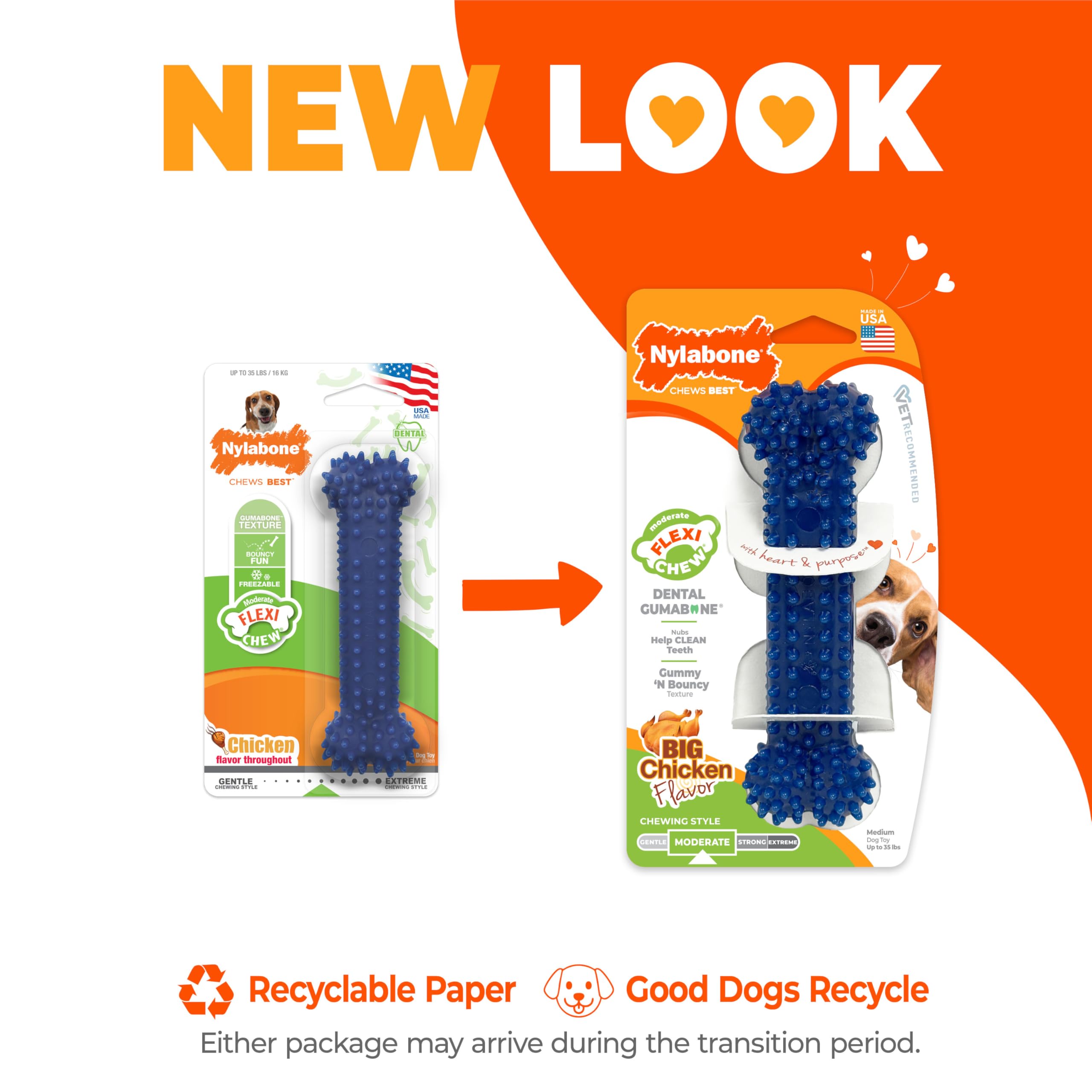 Nylabone Flexi Chew fabriqué aux É.-U. pour qualité et sécurité