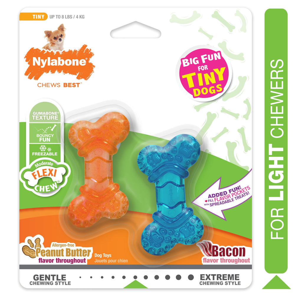 Nylabone os souple forme unique, capte l’attention du chien.
