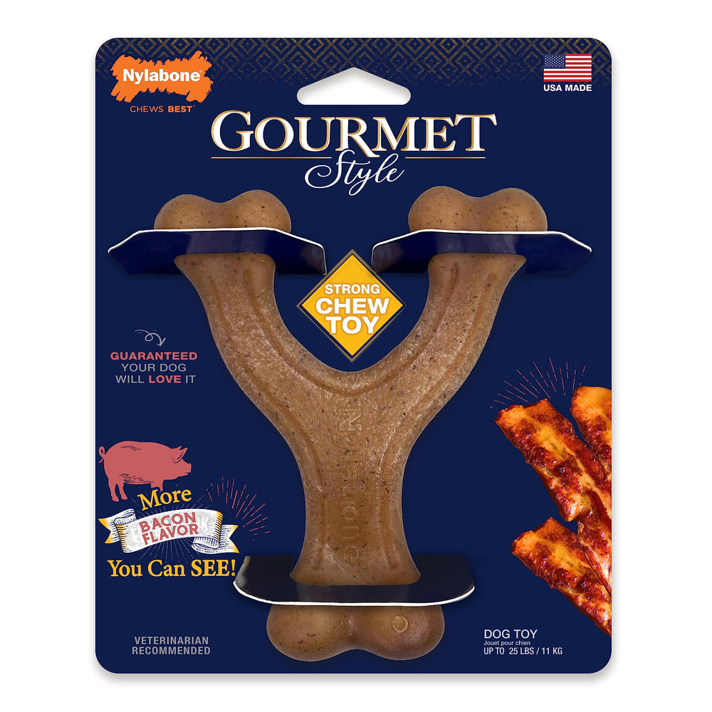 Nylabone Gourmet Style Mordre Plus Longtemps : mordeur durable pour sessions prolongées.