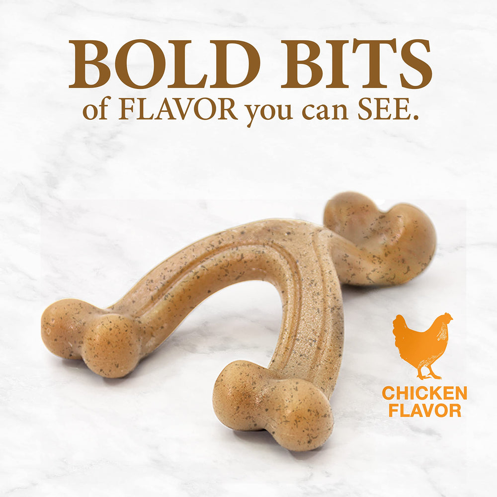 Nylabone Gourmet Style Wishbone Recommandé par les vétérinaires – sécurité et hygiène.