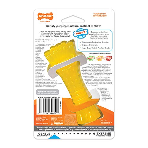 Nylabone habitude-mastication-chiot: encourage une habitude de mastication saine
