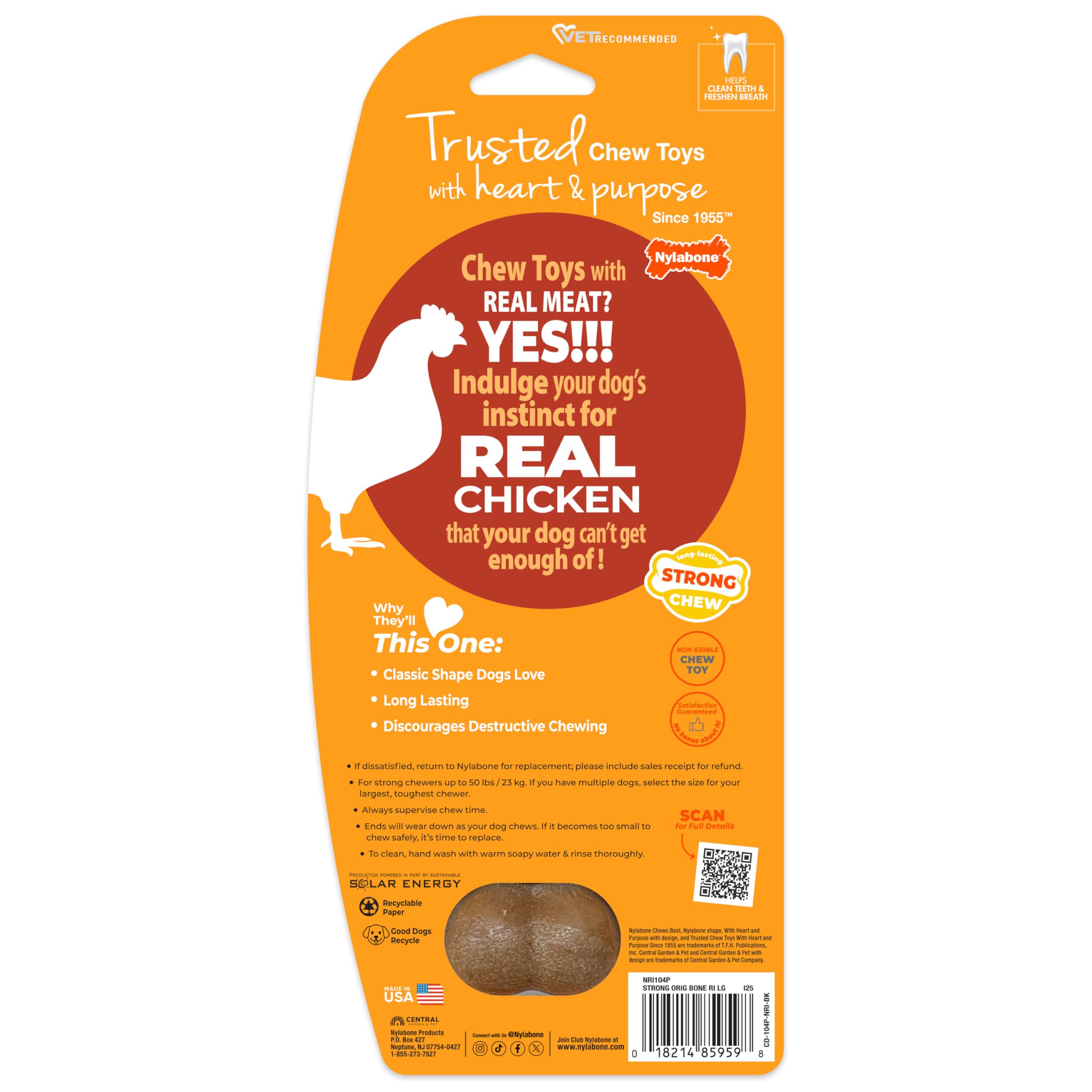 Nylabone Habitudes mastication saines – encourage comportements adaptés.
