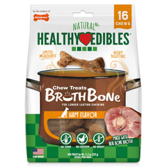 Nylabone Healthy Edibles Bouillon-Os saveur jambon pour petit chien