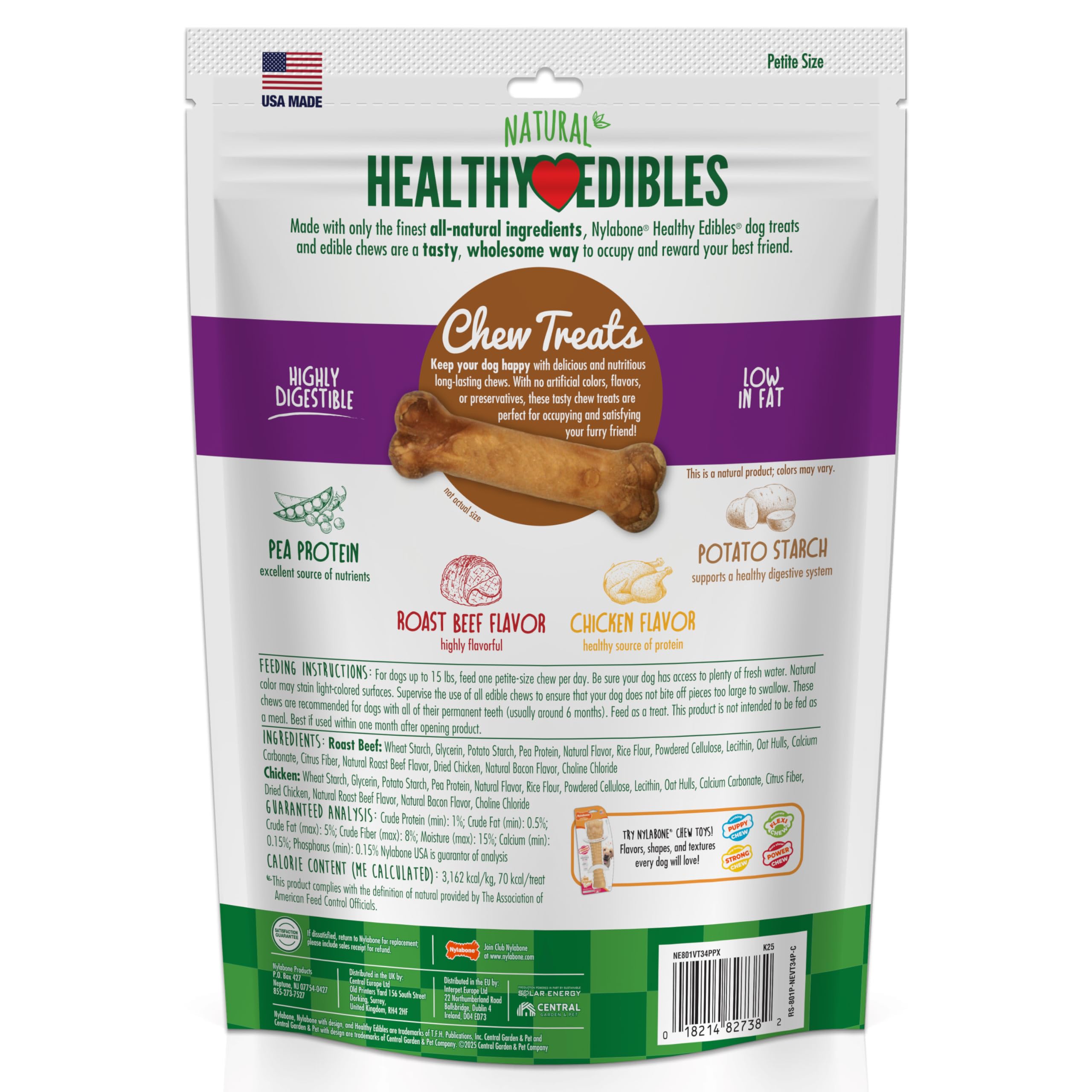 Nylabone Healthy Edibles: dimensions compactes pour chien petit format