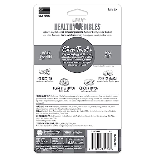 Nylabone Healthy Edibles: dimensions environ 9,7 cm pour planifier les sessions.