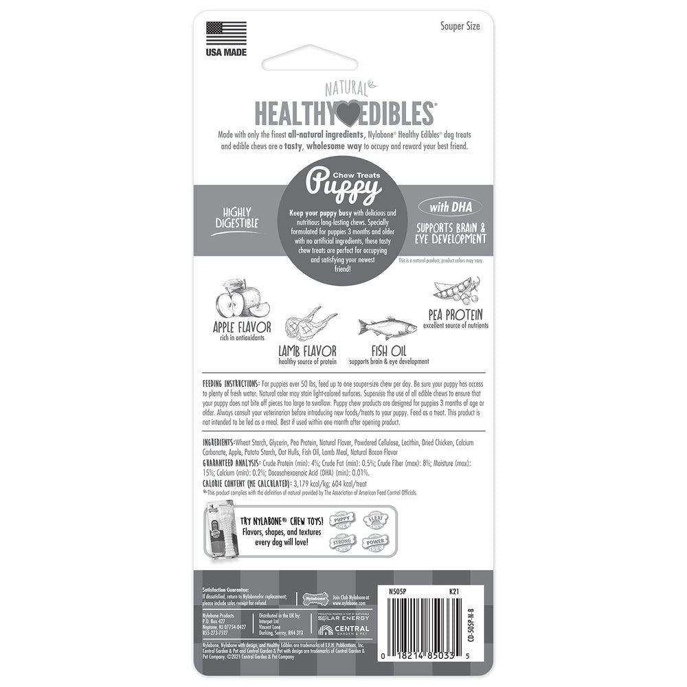 Nylabone Healthy Edibles: livré en format extra-large pour chiots XL.