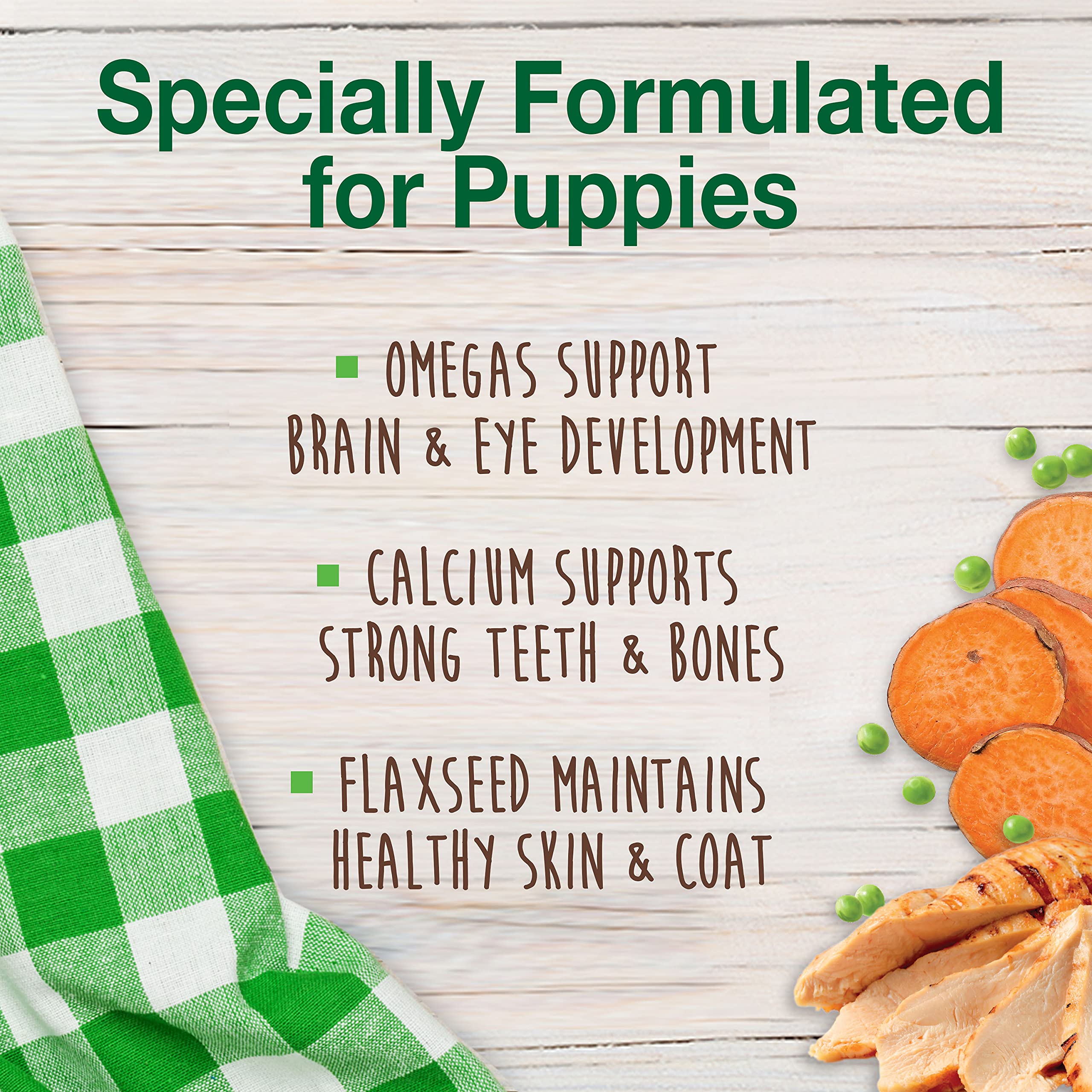 Nylabone Healthy Edibles friandise naturelle dinde et patate pour chiot.