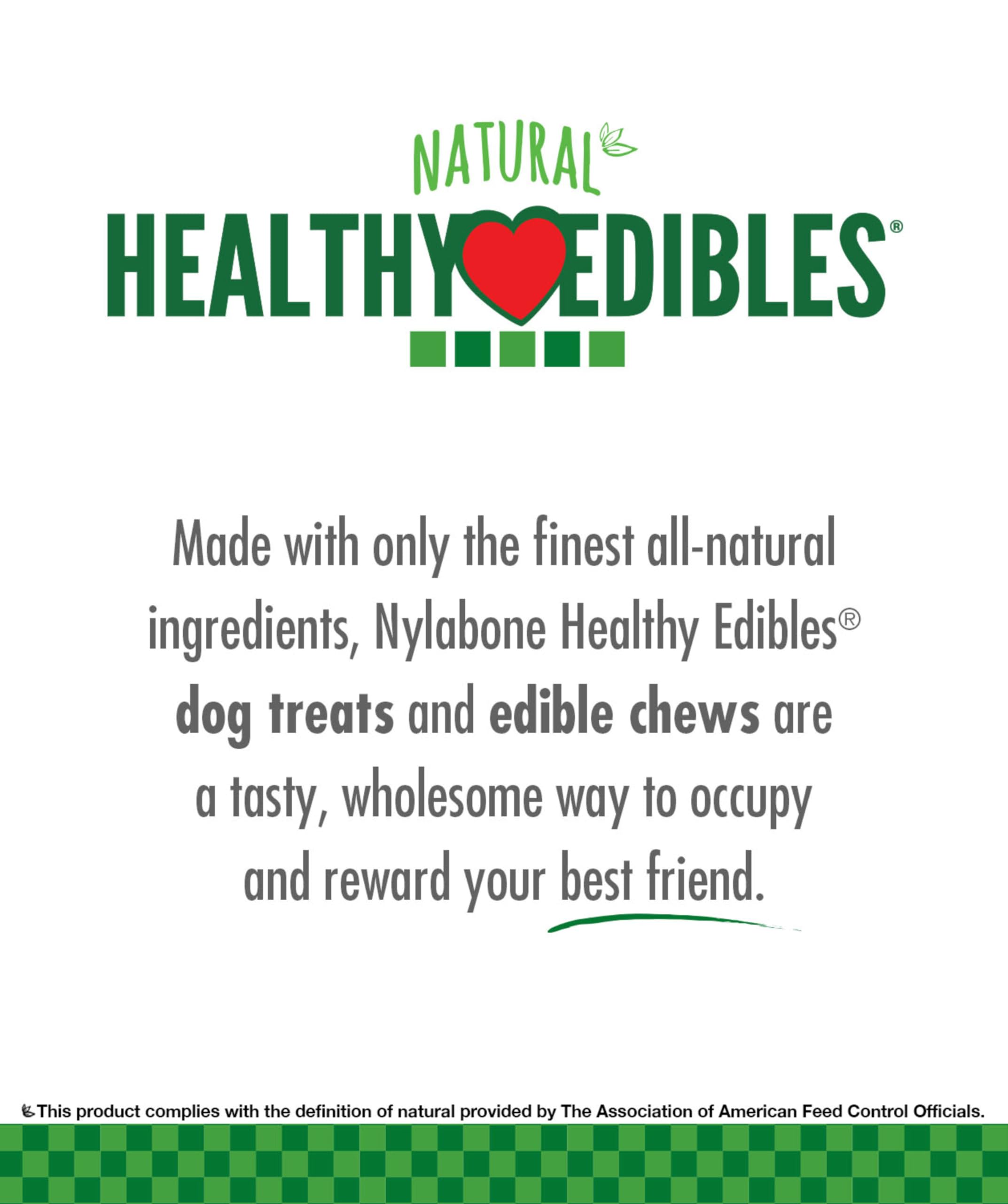 Nylabone Healthy Edibles ingrédients-naturels : sans additifs artificiels.
