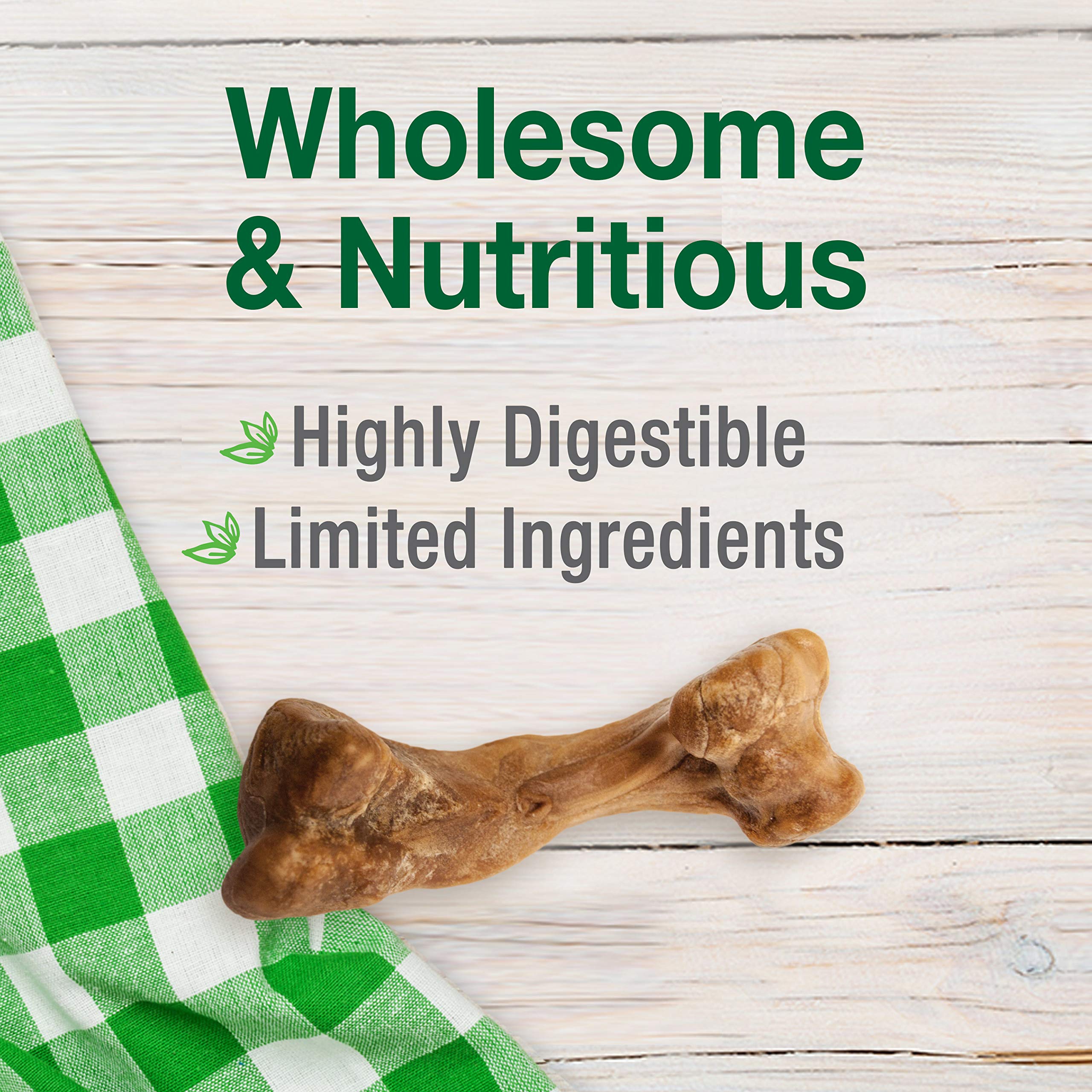 Texture digeste de Nylabone Healthy Edibles Bouillon-Os jambon