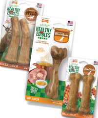 Nylabone Healthy Edibles os-broth-ham : friandise savoureuse pour chien actif.
