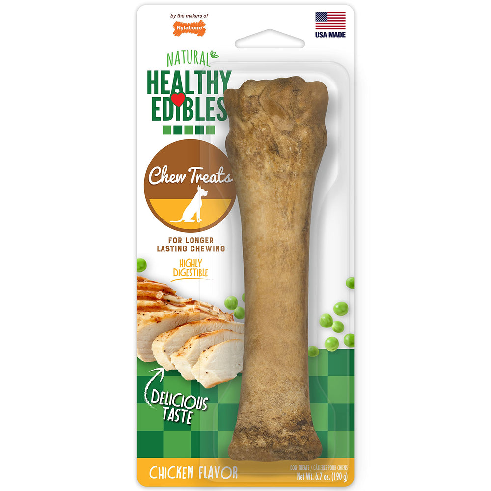 Nylabone Healthy Edibles os-poulet-xl; longue durée pour grands chiens.