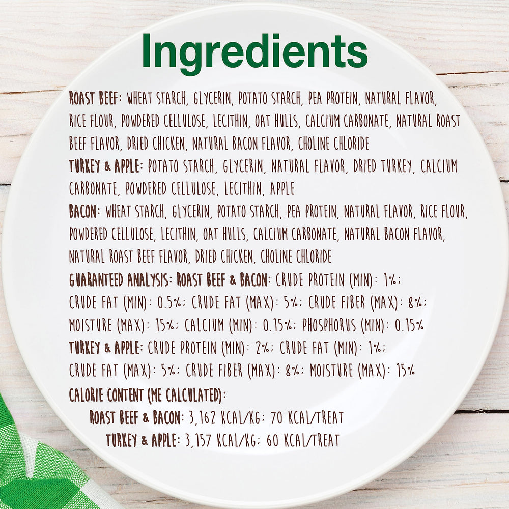 Nylabone Healthy Edibles ingrédients naturels, sans colorants artificiels