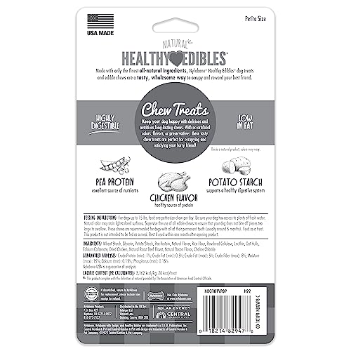 Nylabone Healthy Edibles poulet, 8 friandises pratiques pour sorties et récompenses.