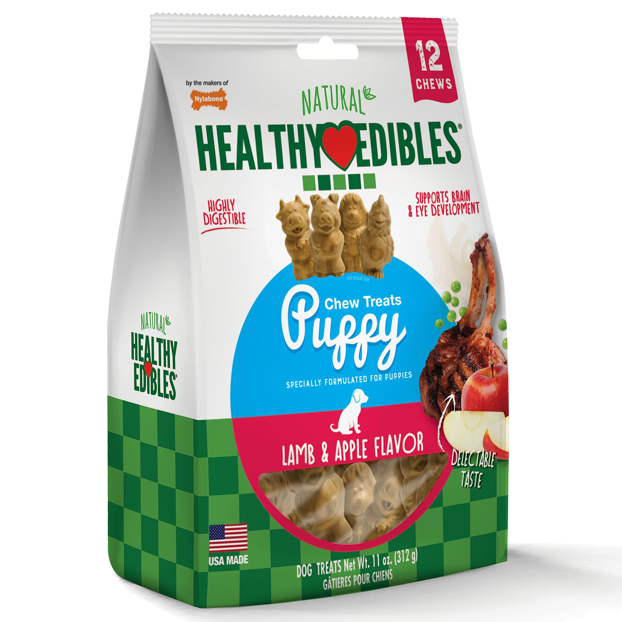 Nylabone Healthy Edibles chiot, sans additifs artificiels.