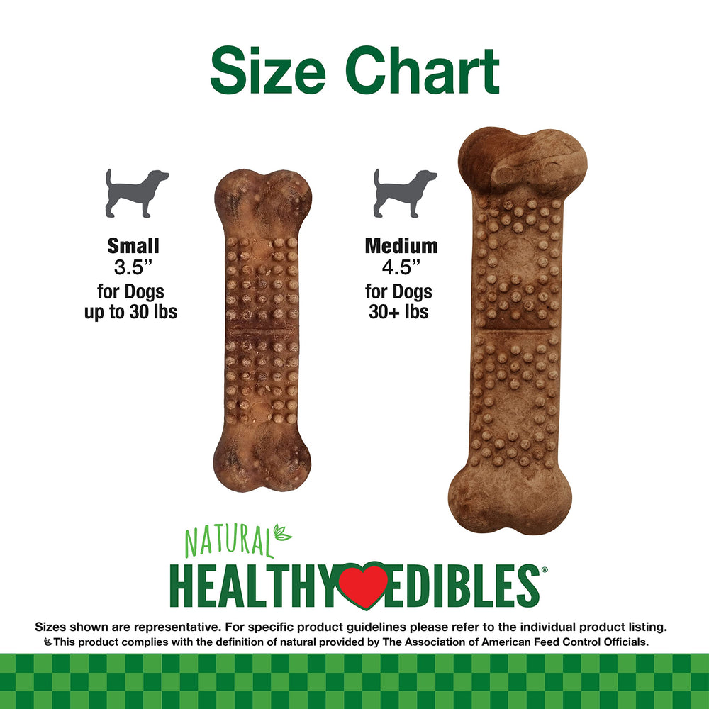 Nylabone Healthy Edibles saveur boeuf, friandise appétissante que votre chien adore.