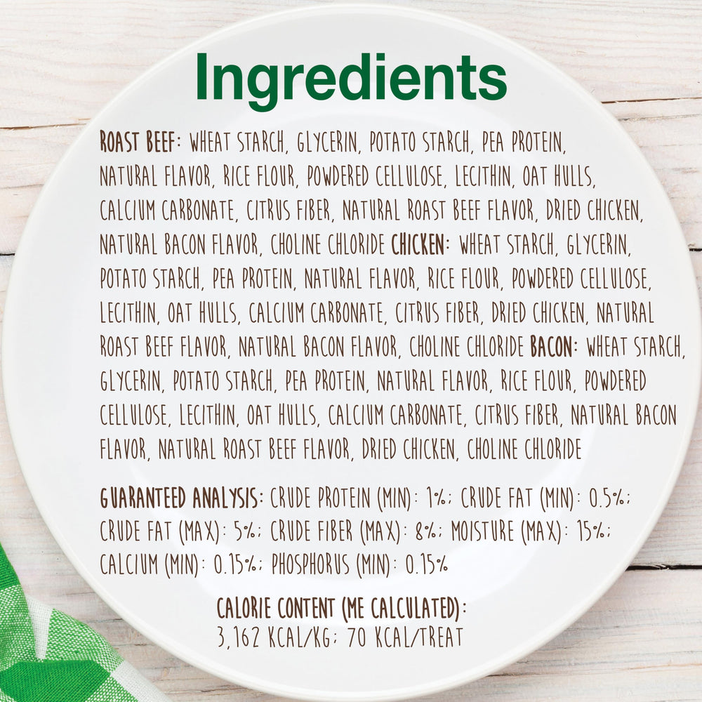 Sans additifs, sans colorants — friandises saines Nylabone.