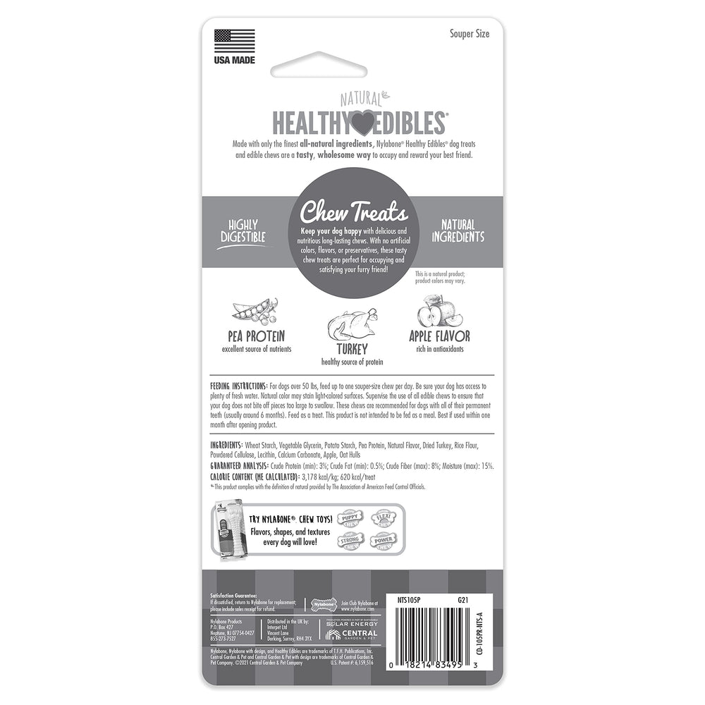 Nylabone Healthy Edibles texture ferme, occupe lors des sessions de jeu