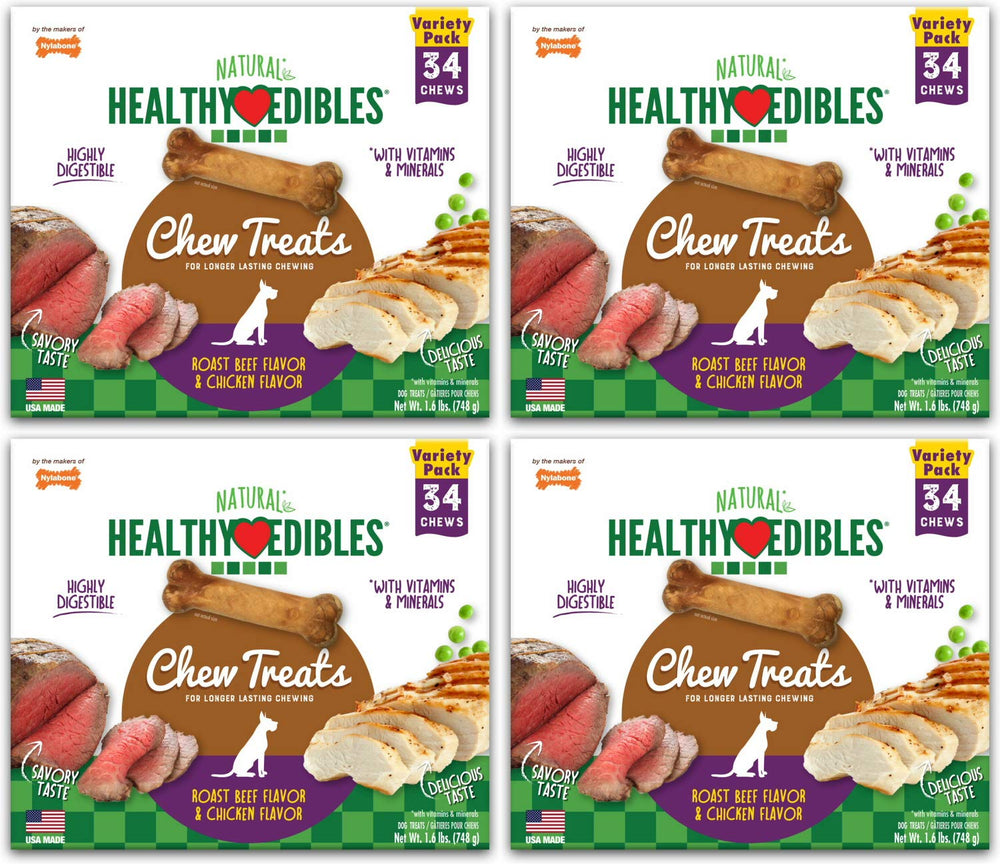 Nylabone Healthy Edibles variété de friandises pour l’entraînement.