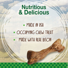 Nylabone Healthy Edibles Wild – goût authentique de bison pour une mastication plaisante.