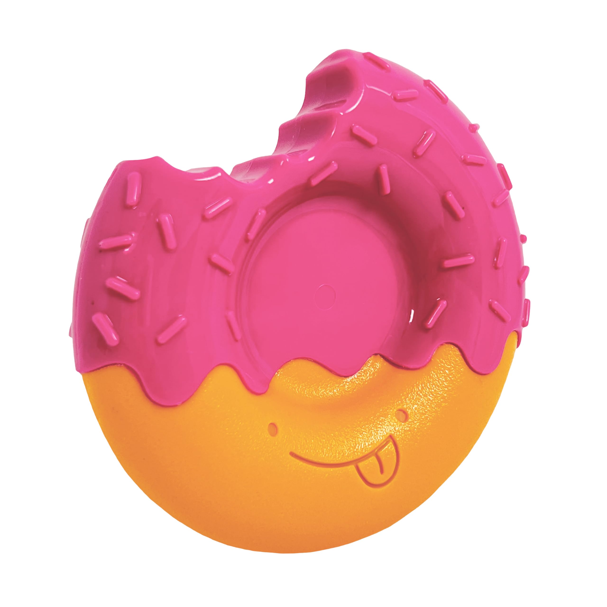 Nylabone Donut: jouet mastication pour chien moyen, favorise dents propres et plaisir.