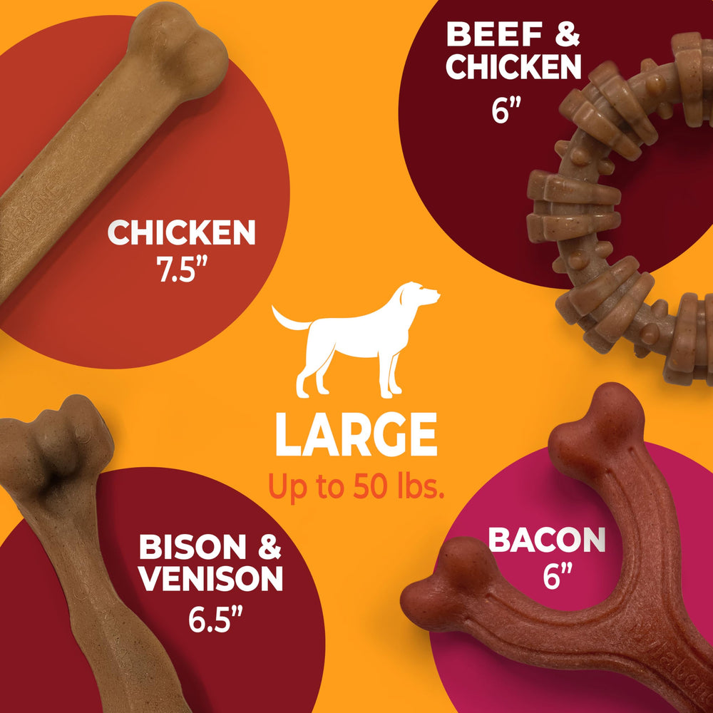 Nylabone Jouet texture dents boeuf, favoris de l’haleine fraîche