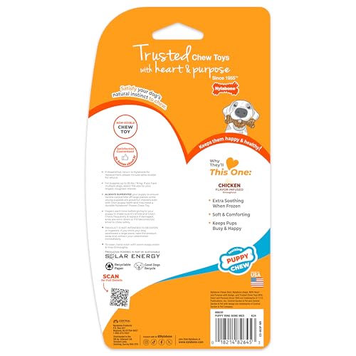 Nylabone Mastication durable, jouet longue durée pour chiots jusqu’à 16 kg.