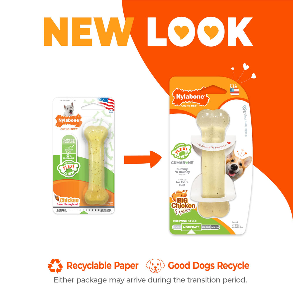 Nylabone Flexi Chew – massage des gencives grâce à sa texture souple.