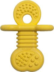 Nylabone Mordeur chiot en caoutchouc vanille, soulage les gencives pendant la poussée dentaire.