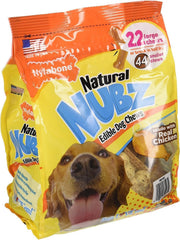 Nylabone Natural Nubz emballage 66ct, pratique pour des pauses jeu prolongées.