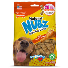 Nylabone Nubz emballage poulet pour gros chien, 20 pièces.