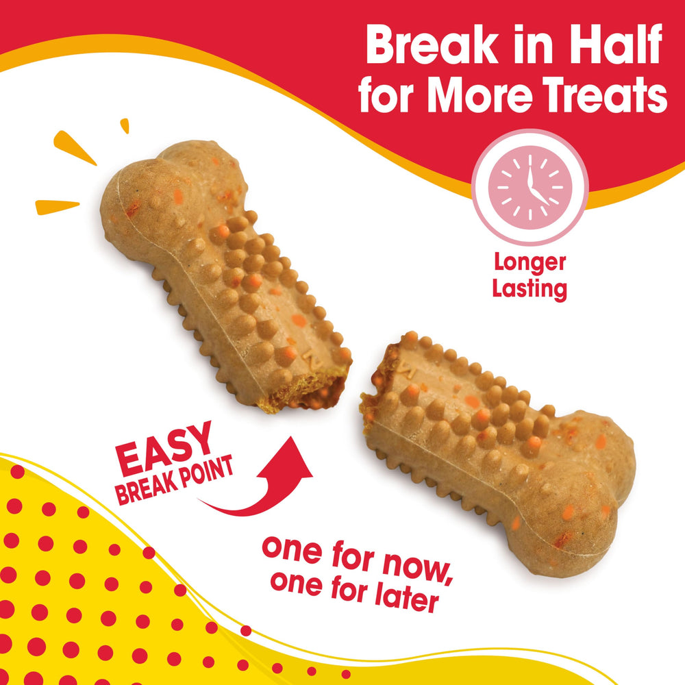 Nylabone Nubz - saveur bacon et fromage, appétence durable.
