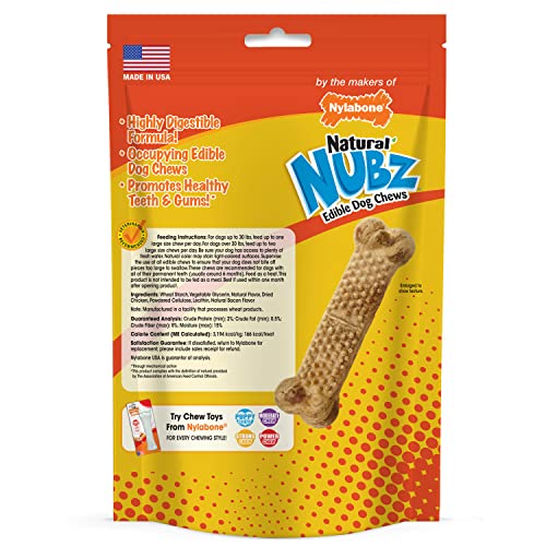 Nylabone Nubz haleine fraîche pendant la mastication.