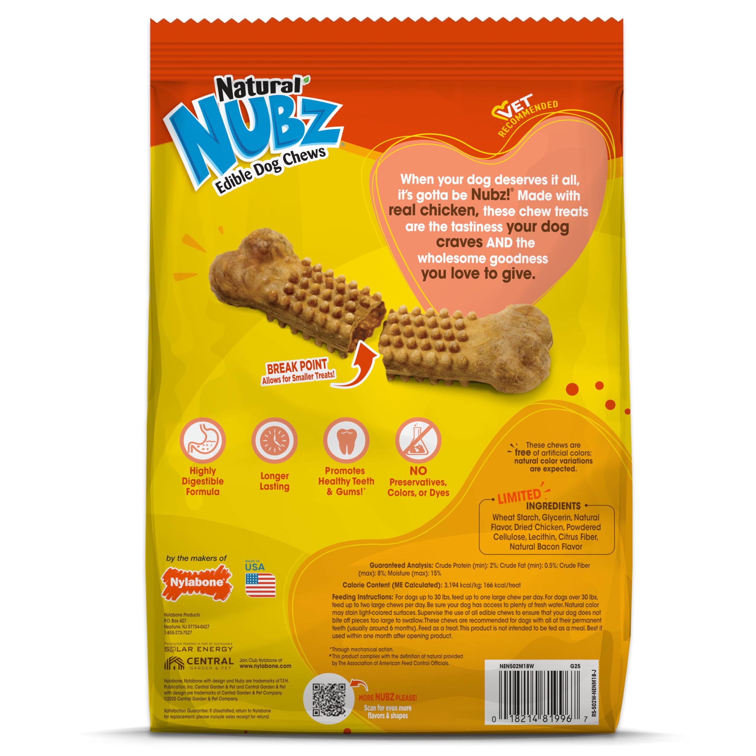 Nylabone Nubz sante-dentaire-naturelle, image évoquant l’entretien buccal