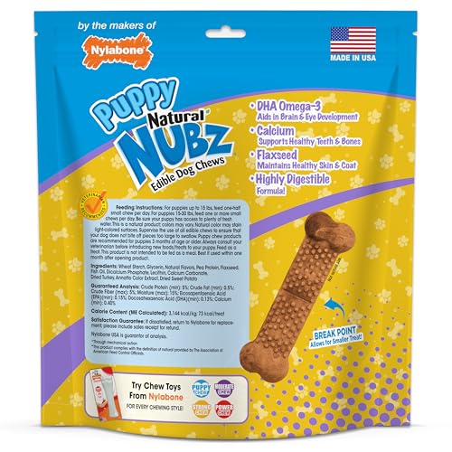 Nylabone Nubz usage quotidien, récompense sûre et savoureuse.