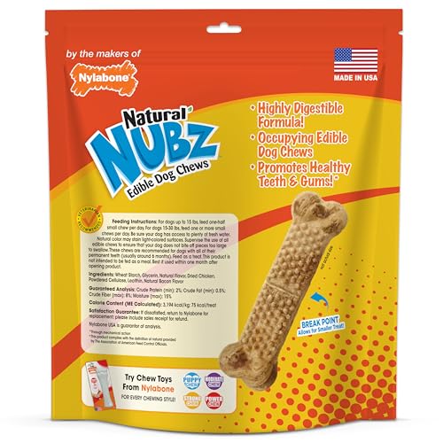 Nylabone Nubz: utilisation quotidienne pour le confort dentaire.