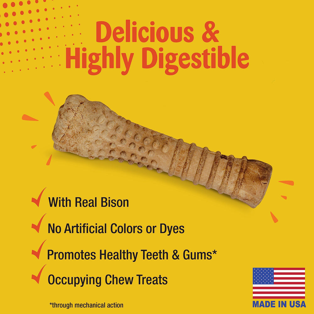 Goût bison authentique de Nylabone Nubz Wild pour récompenser