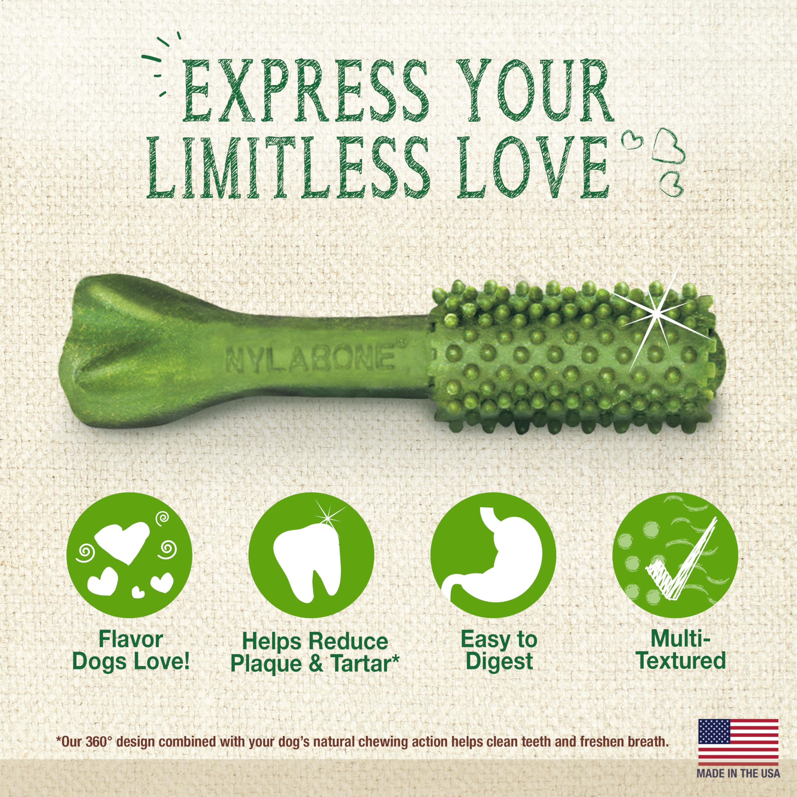 Nylabone Nutri Dent formule limitée sans additifs artificiels