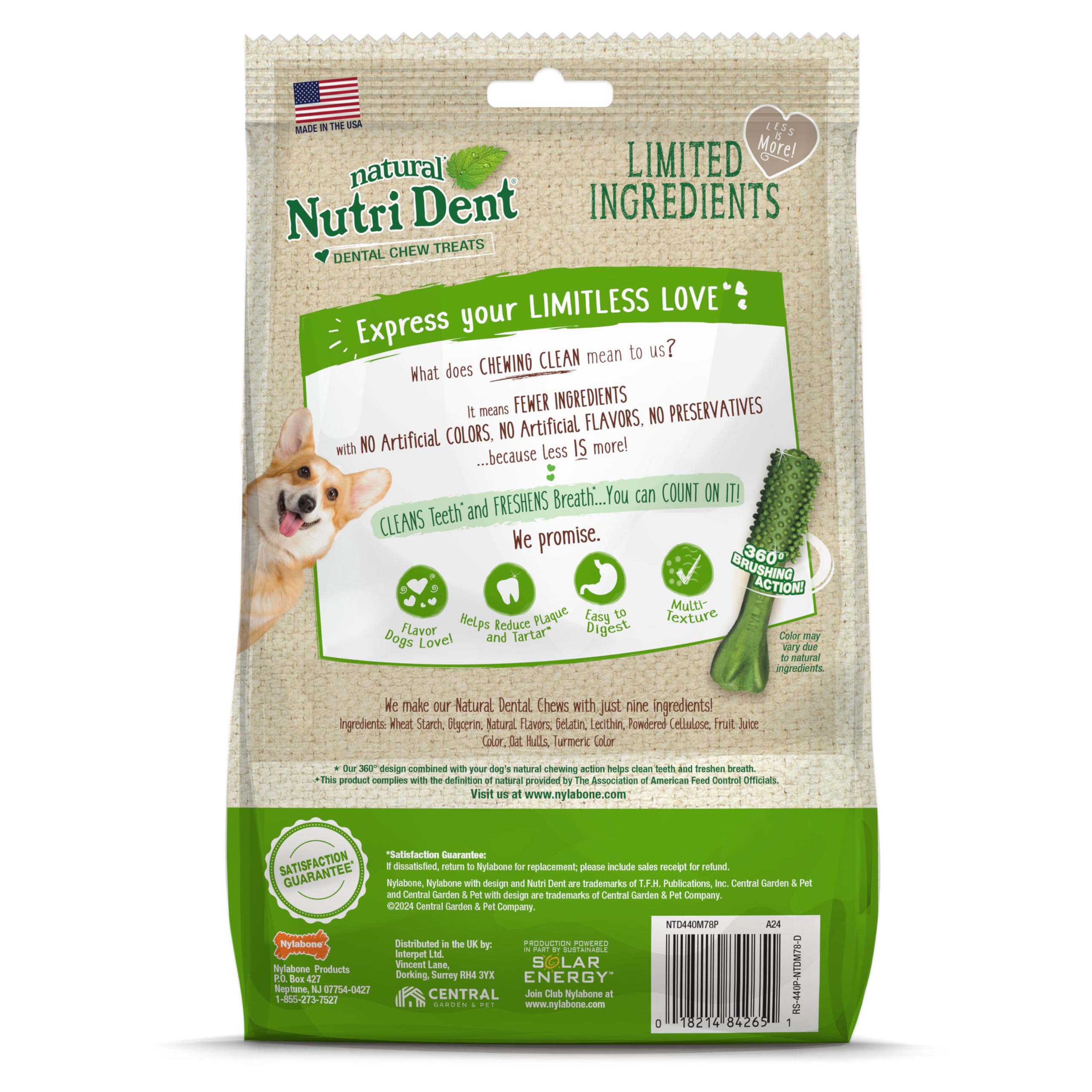 Nylabone Nutri Dent – recommandé par les vétérinaires.