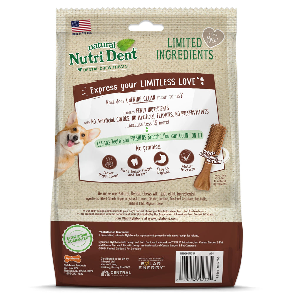 Nylabone Nutri Dent sans arômes mini: sans additifs artificiels