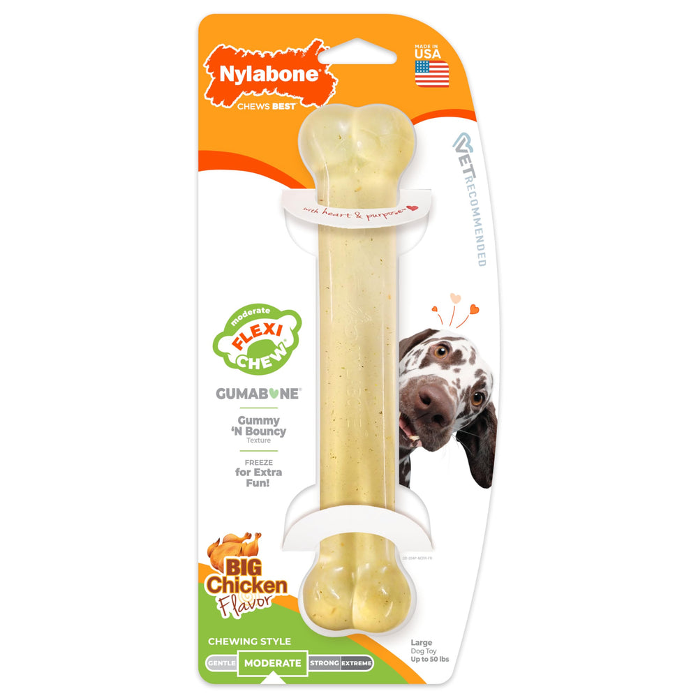 Nylabone Original Bone Flexi Chew — texture flexible pour engagement pendant les sessions