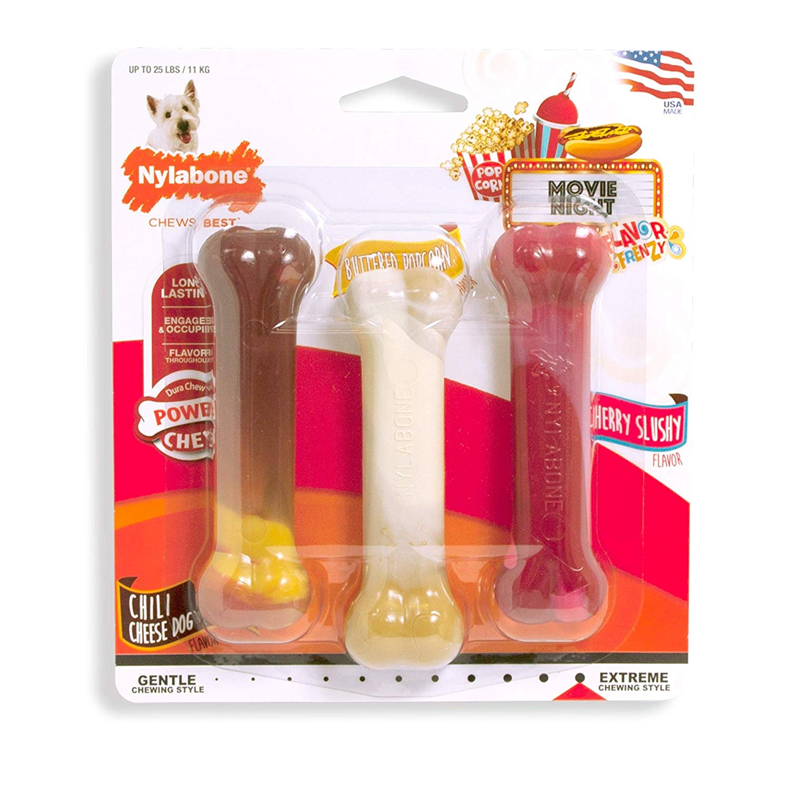 Nylabone Original lot-de-3: pratique pour varier les plaisirs.
