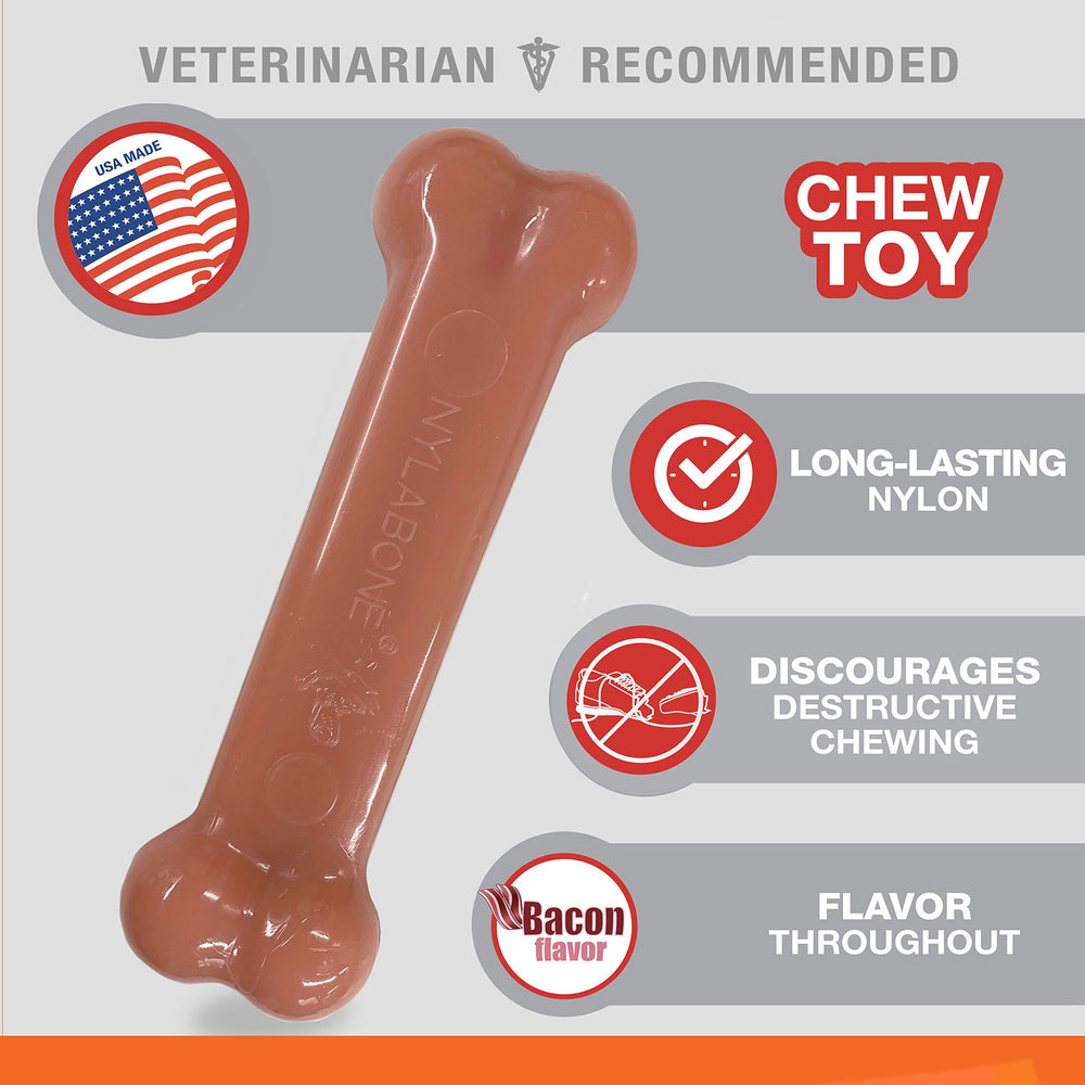 Nylabone Original os-classique-poulet: forme emblématique, goût savoureux lors des sessions.