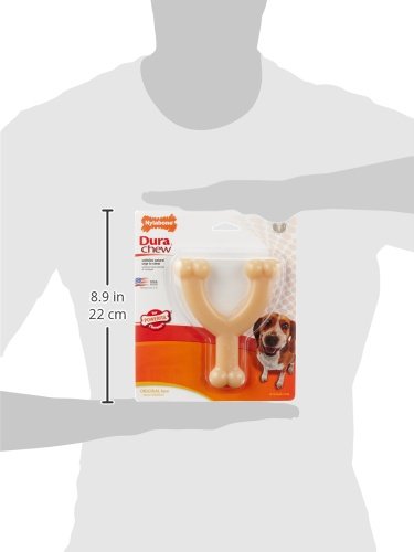 Nylabone Original Wishbone, saveur-originale, ravit votre chien pendant le morsilage.