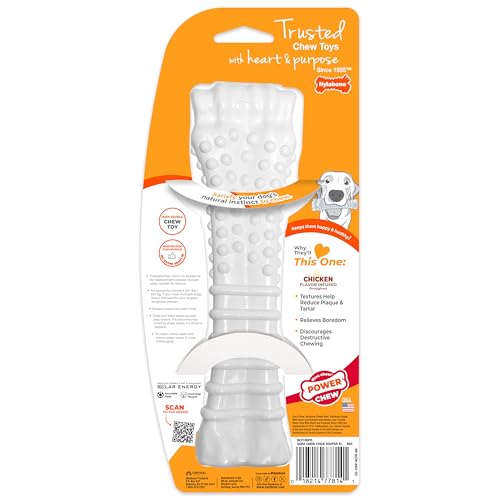 Nylabone os articulé texturée poulet XL, matières sûres et durables pour les mâcheurs exigeants.
