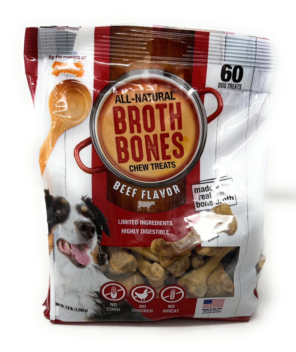 Nylabone os-bouillon-boeuf - paquet en rayon, appétence naturelle
