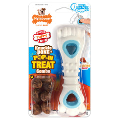 Nylabone os poulet chiot, jouet durable pour chiots jusqu’à 16 kg.