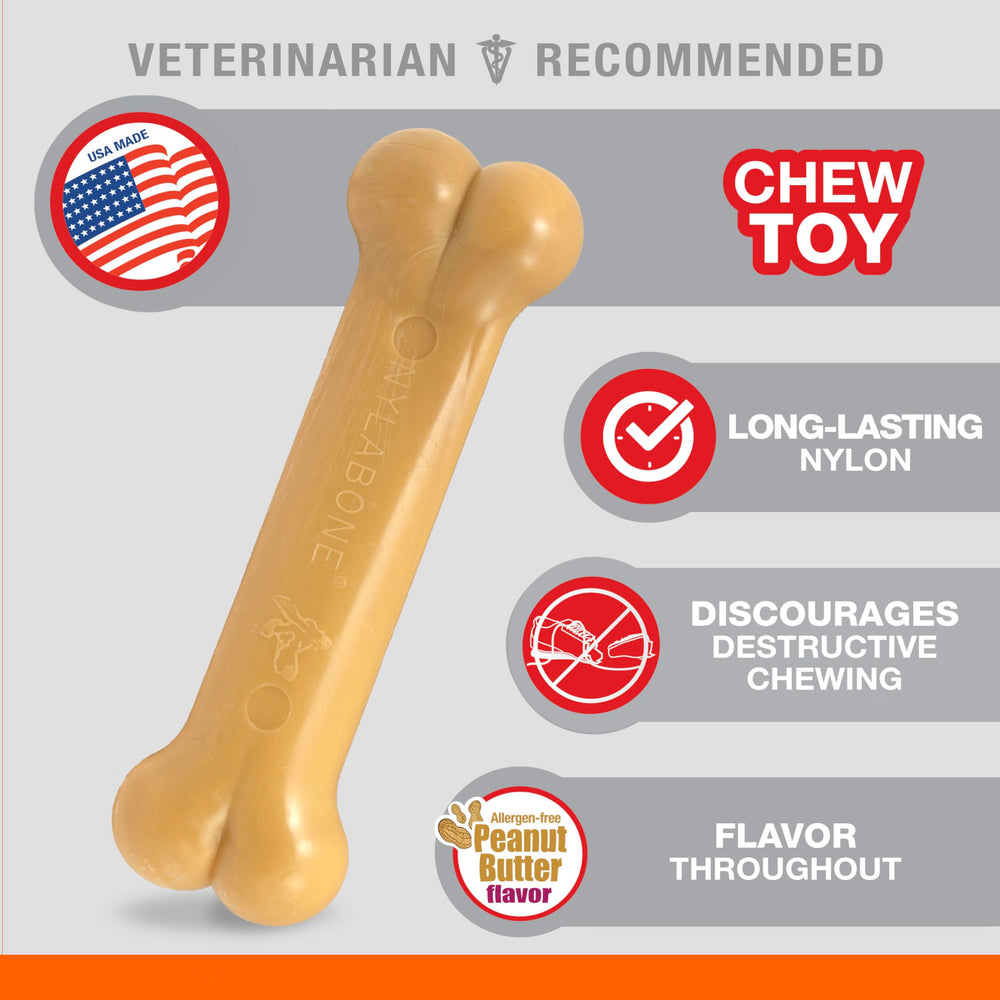 Nylabone Original Os: aide potentielle au nettoyage des dents lors des sessions de mastication.