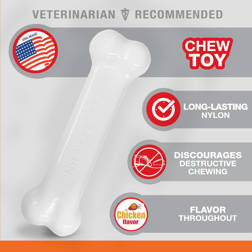 Coupé de poulet: Nylabone Original Bone Power favorise l’hygiène buccale.