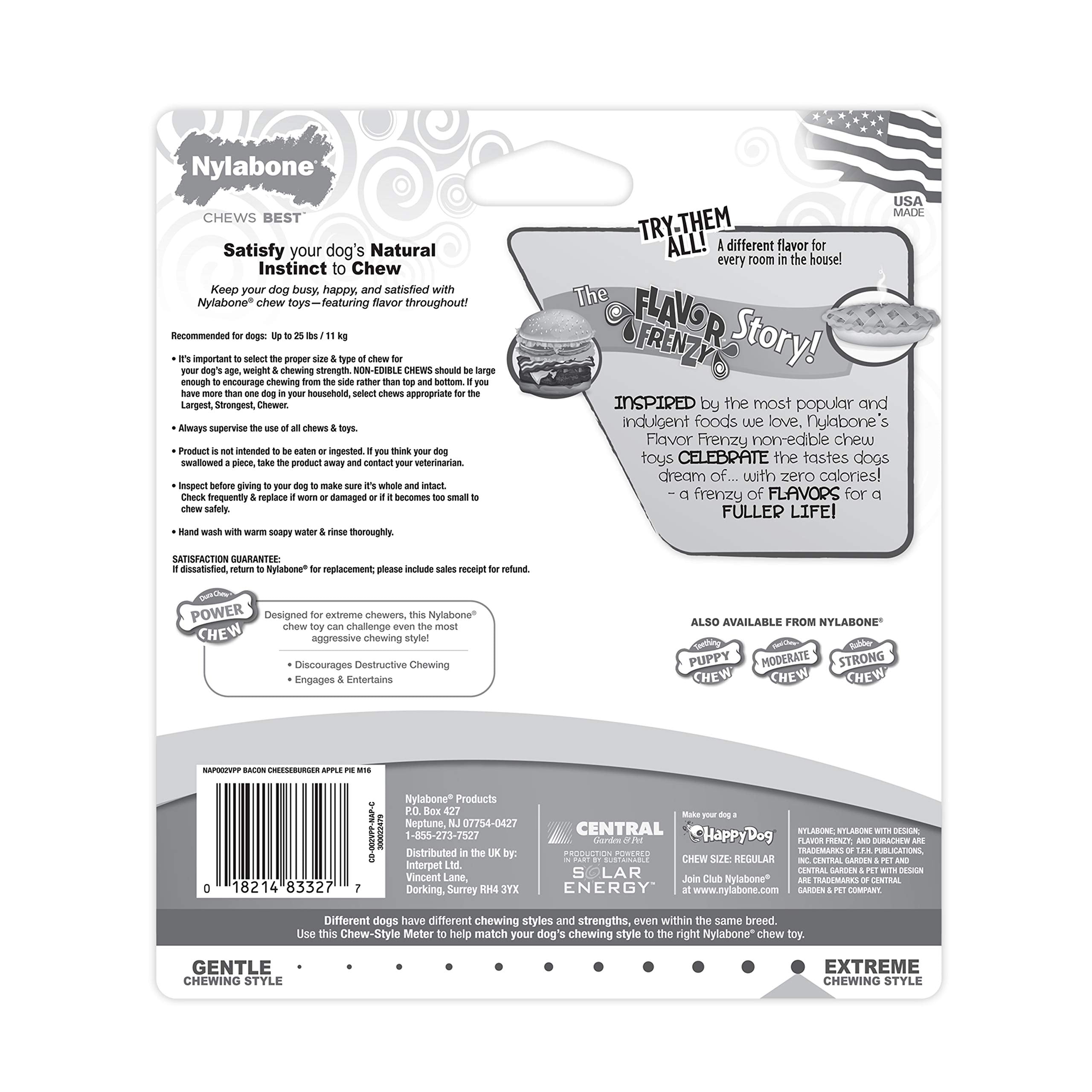 nylabone-os-original-dimensions-11-cm-2-5-cm: dimensions adaptées.