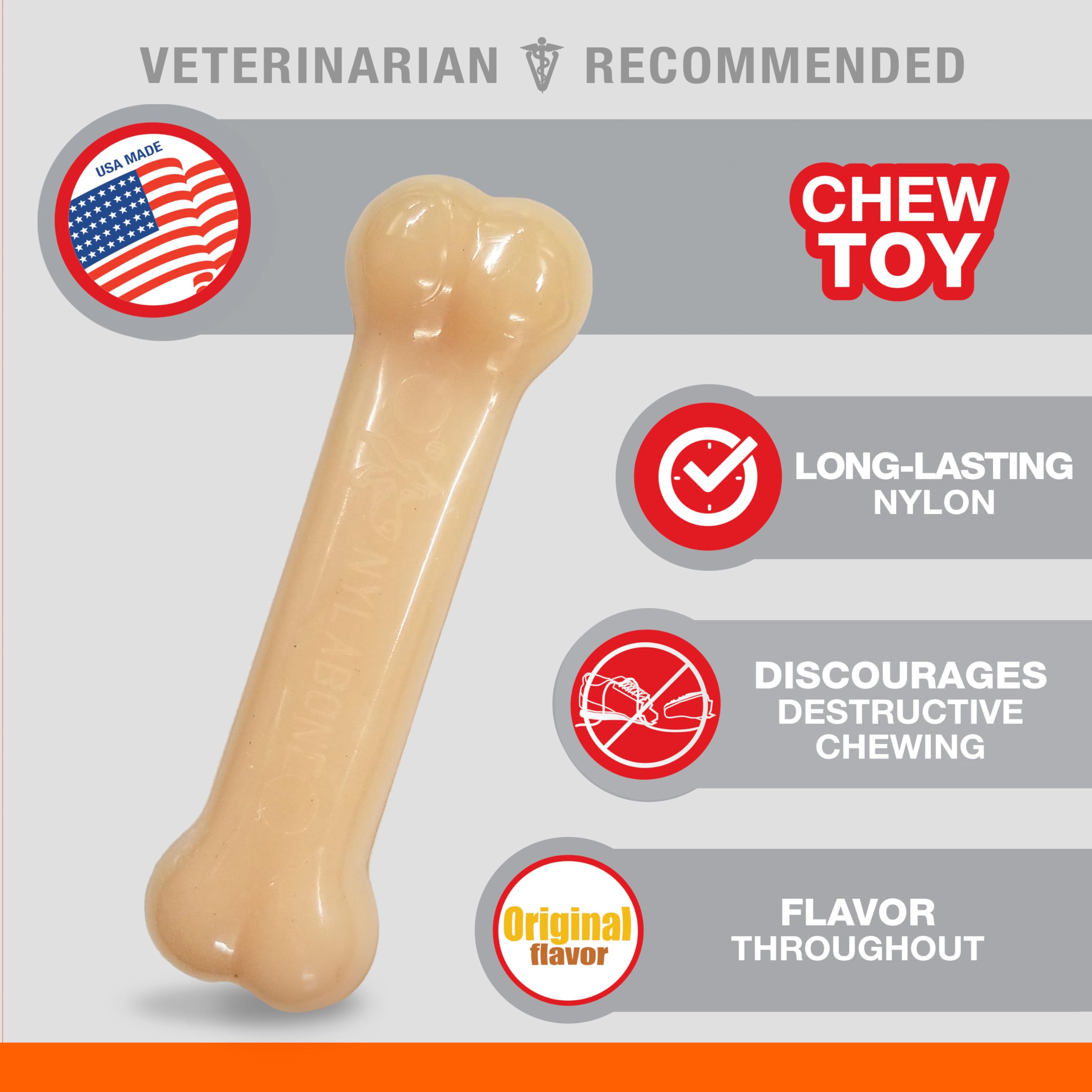 Os Original Nylabone – jouet durable pour chiots et petits chiens